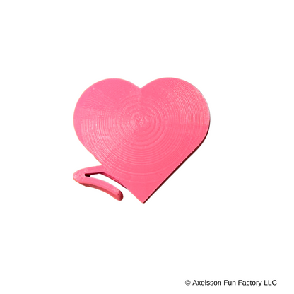 Pink Heart charm with original dripping rain cloud
