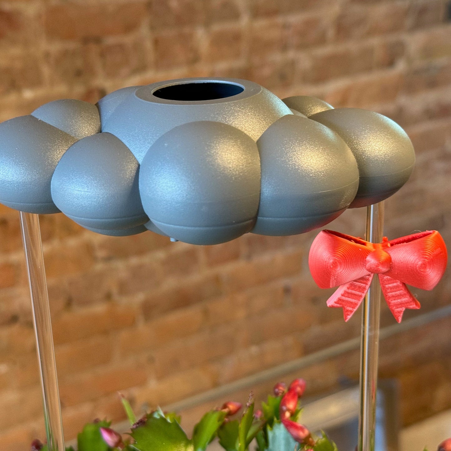 3D printed Bow Charm for THE CLOUD MAKERS dripping rain cloud
