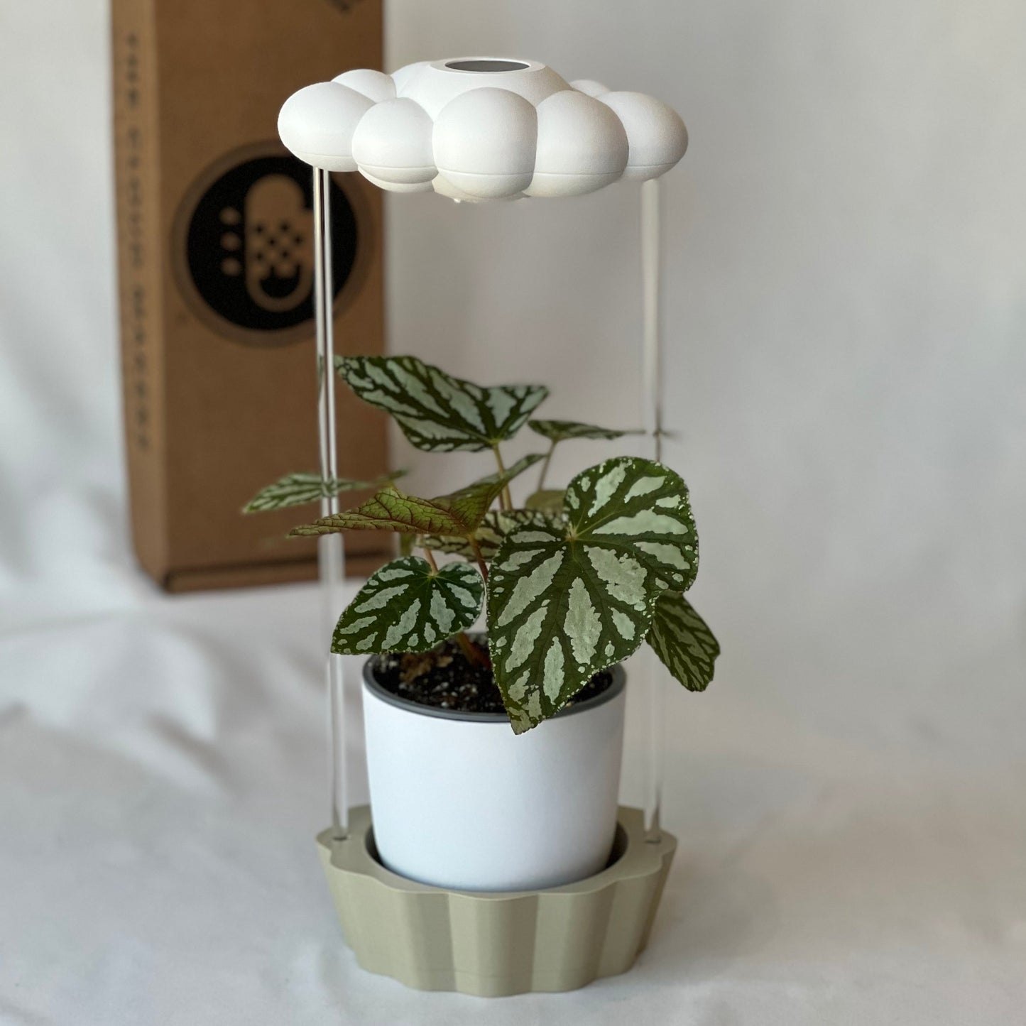 Tan Stand for THE CLOUD MAKERS dripping rain cloud