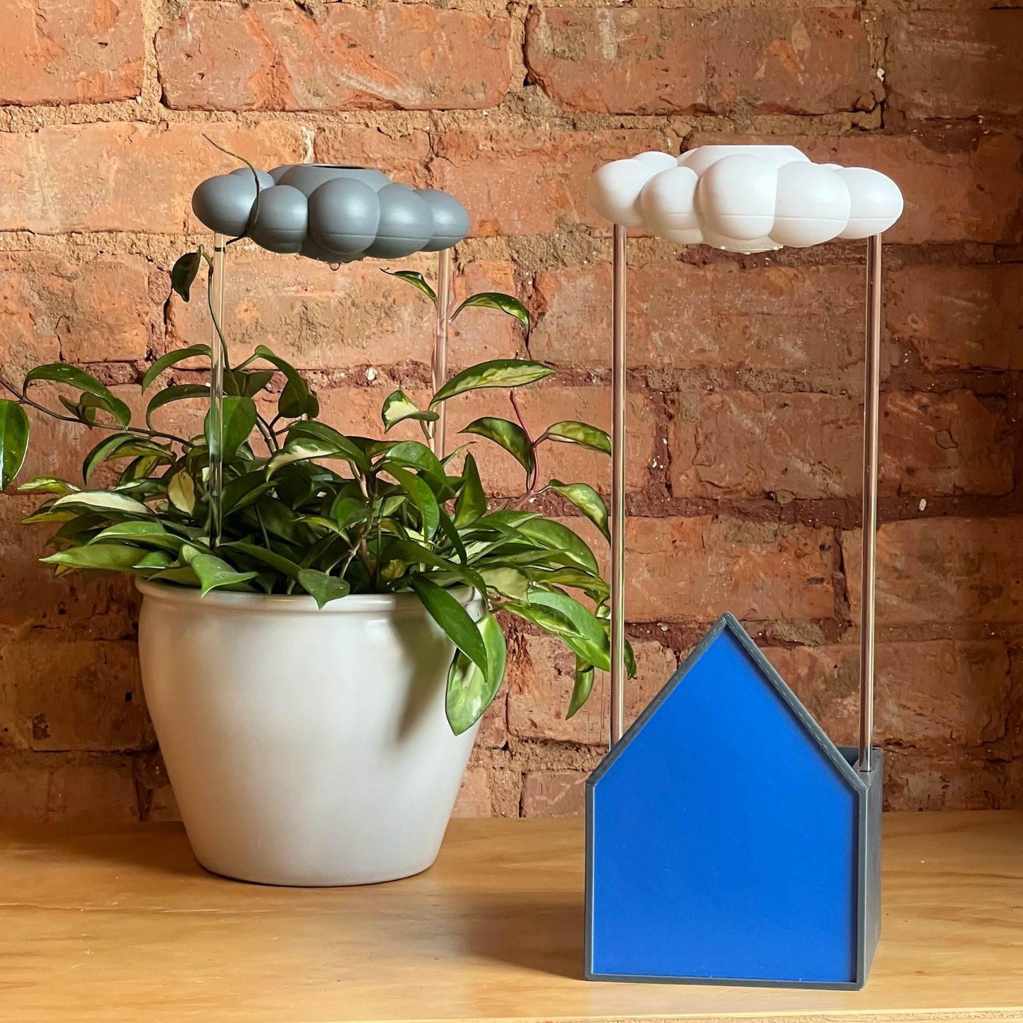Blue House Planter