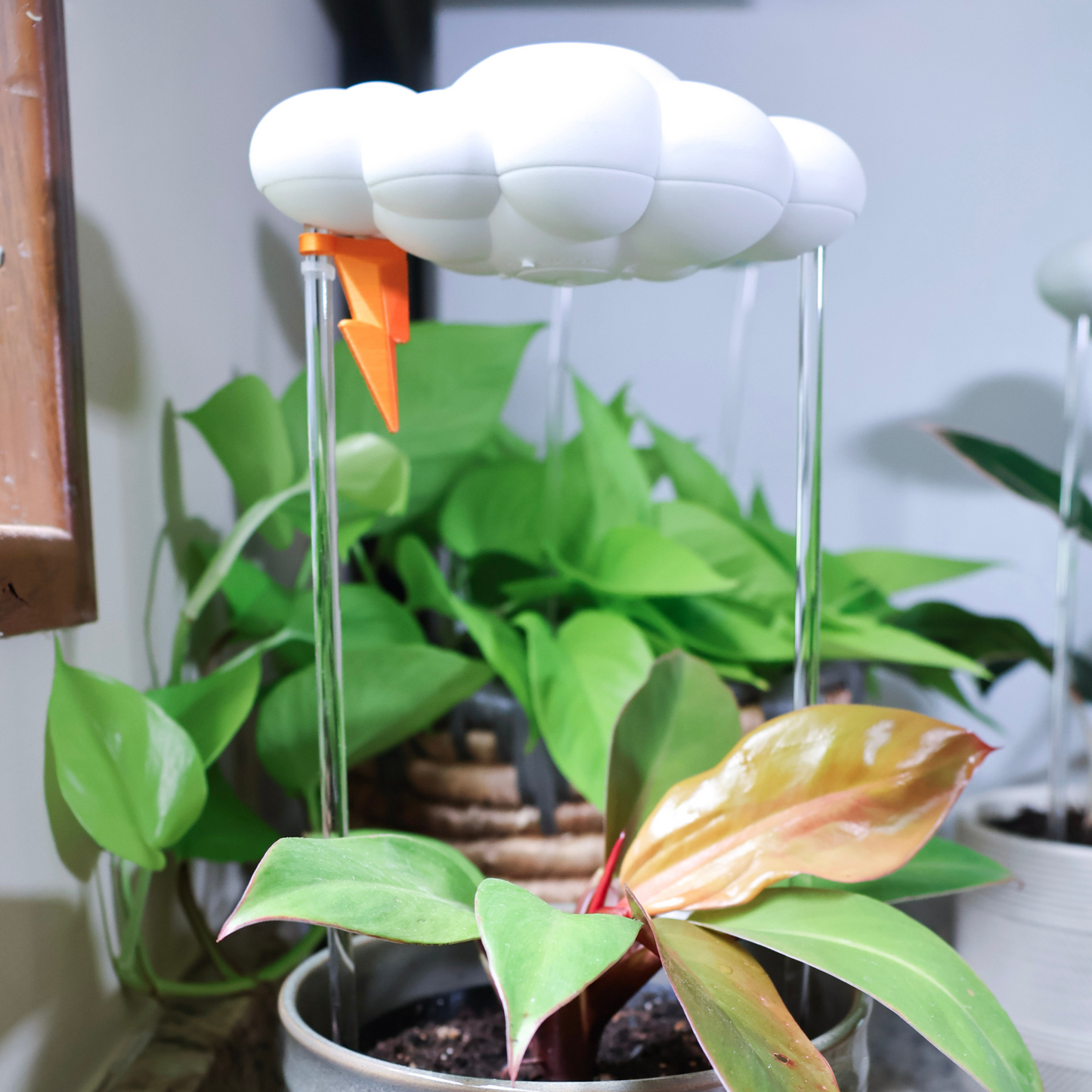 Original Dripping Rain Cloud with Lightning Bolt Charm by THE CLOUD MAKERS