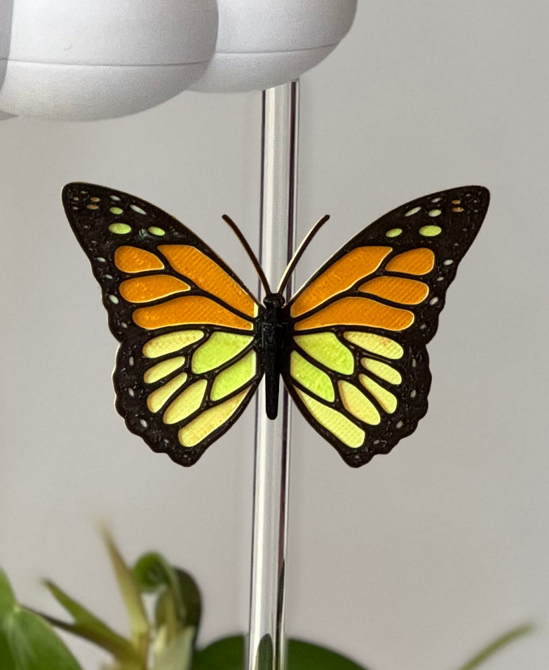 Orange Butterfly Charm