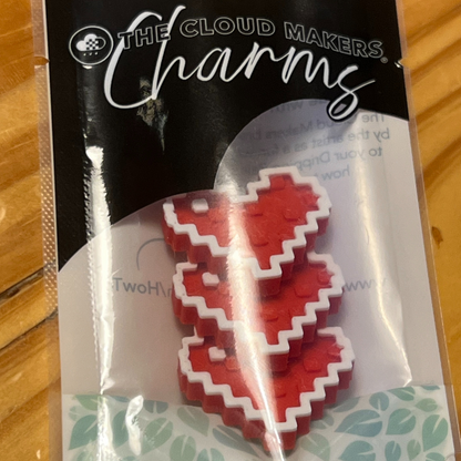 Pixel Heart Charm Set