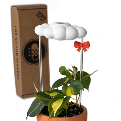 THE CLOUD MAKERS dripping raincloud for plants with bow charm