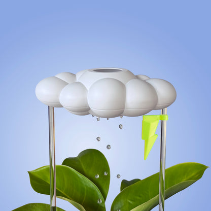 Original Dripping Rain Cloud with Neon Lightning Bolt Charm