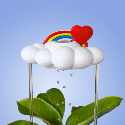Original Dripping Rain Cloud with Red Heart and Rainbow Charms