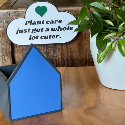 Blue House Planter