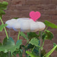 Pink Heart charm for dripping rain cloud