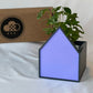 Purple House Planter for THE CLOUD MAKERS dripping Rain Cloud