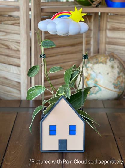 Cozy House Planter for THE CLOUD MAKERS dripping rain cloud