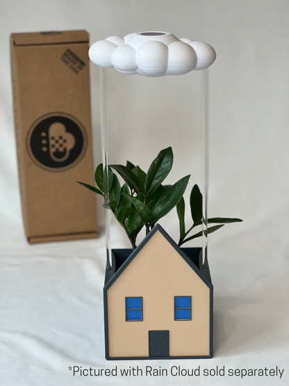 Cozy House Planter for THE CLOUD MAKERS dripping rain cloud