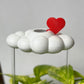 Original Dripping Rain Cloud with Red Heart