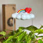 Original Dripping Rain Cloud + Red Heart Charm + Rainbow Charm