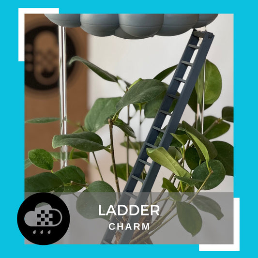 Ladder Charm for dripping rain cloud