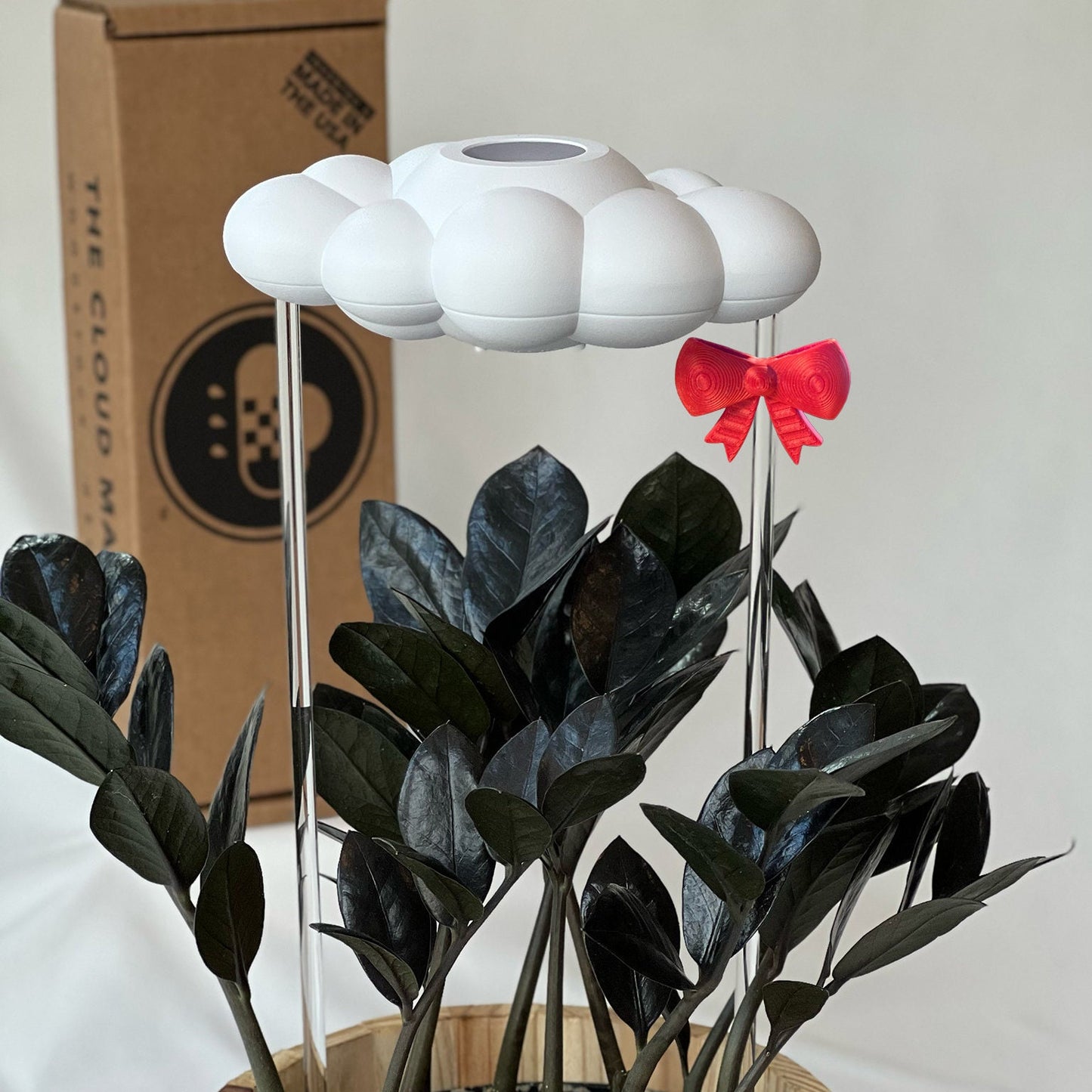 Original Dripping Rain cloud with 3D printed bow charm